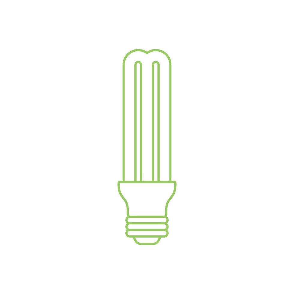 Economical Light Bulb Icon Template vector