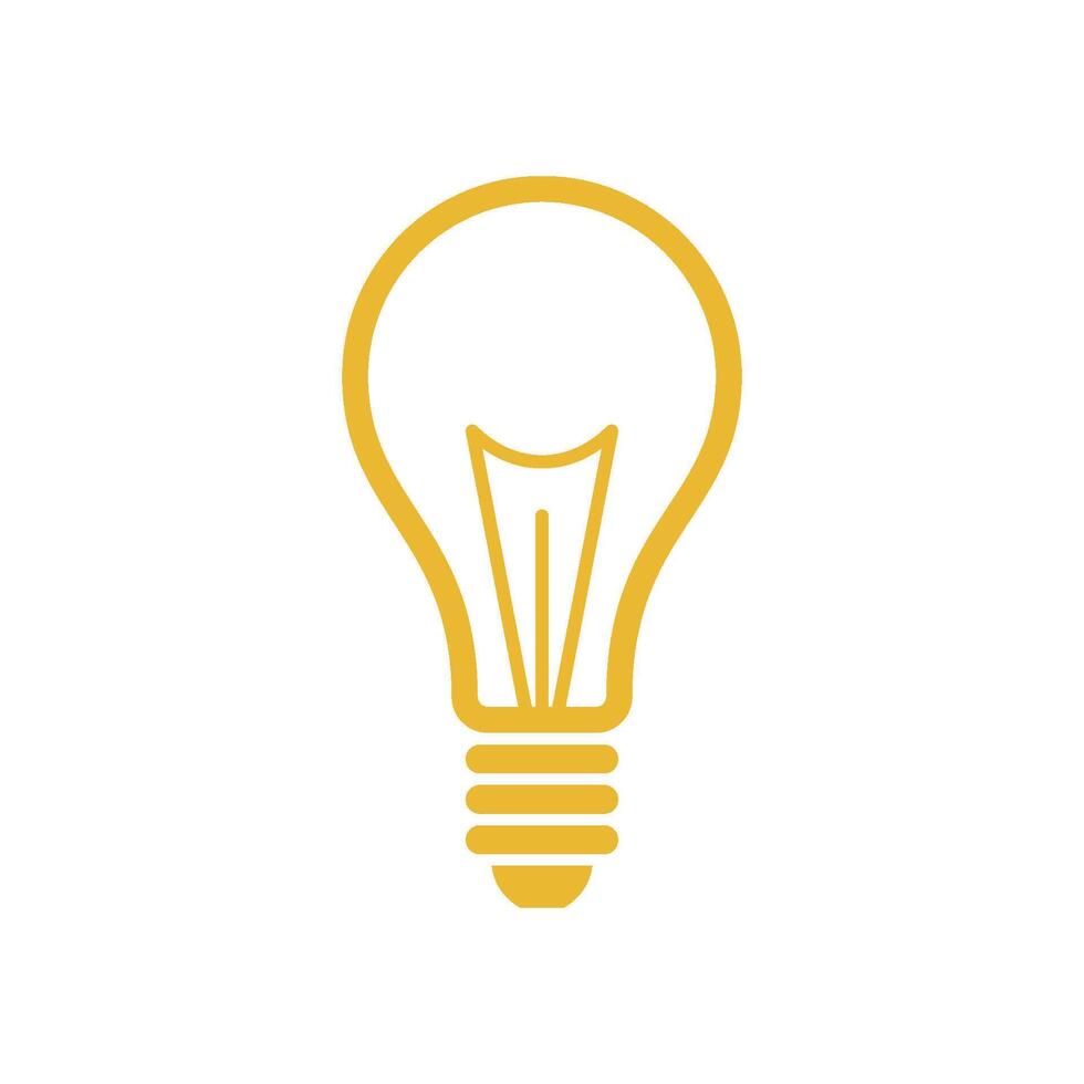 Bulb Lamp Icon Template Illustration Design vector