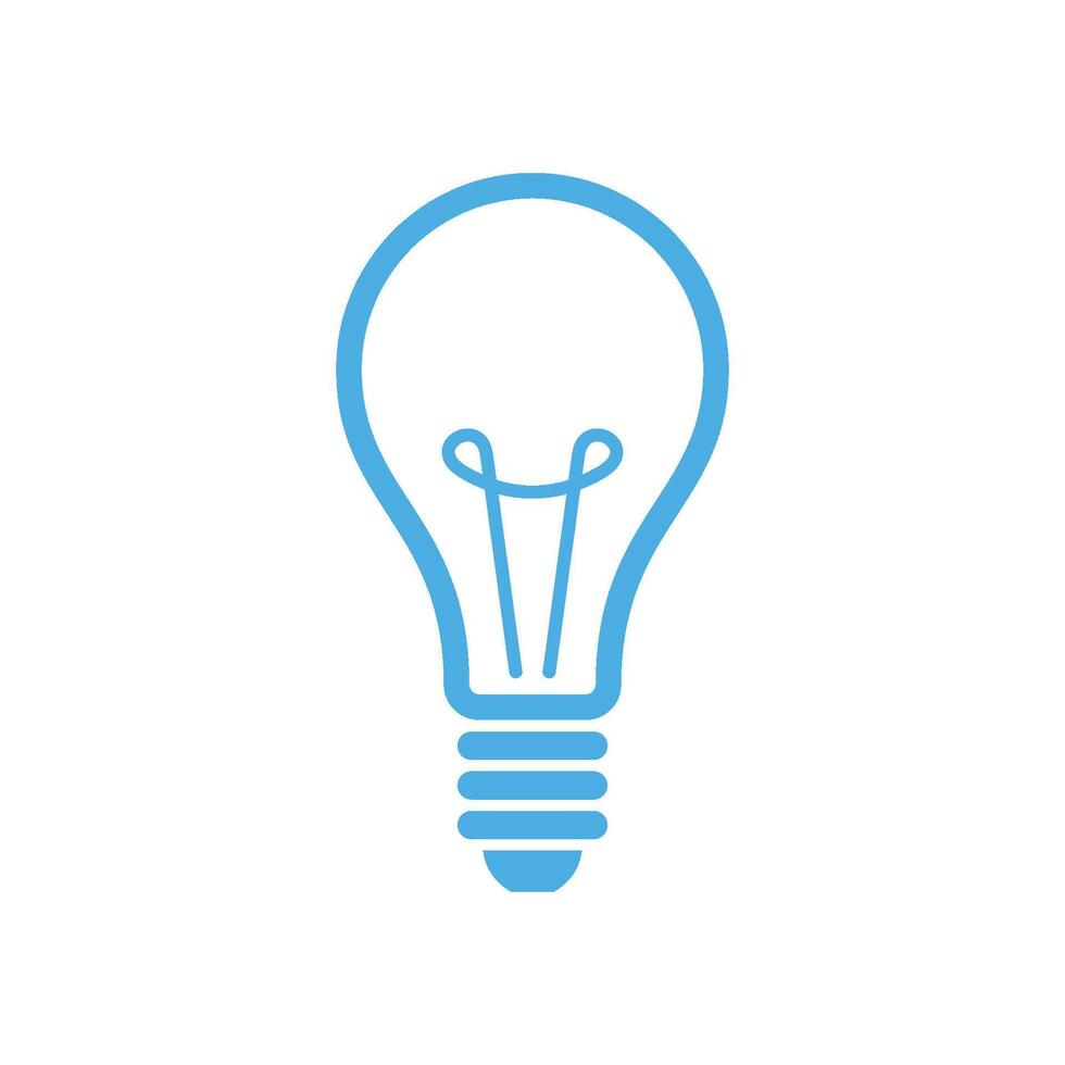 Bulb Lamp Icon Template Illustration Design vector