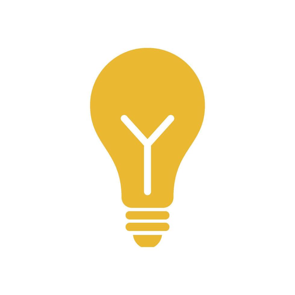 Bulb Lamp Icon Template Illustration Design vector