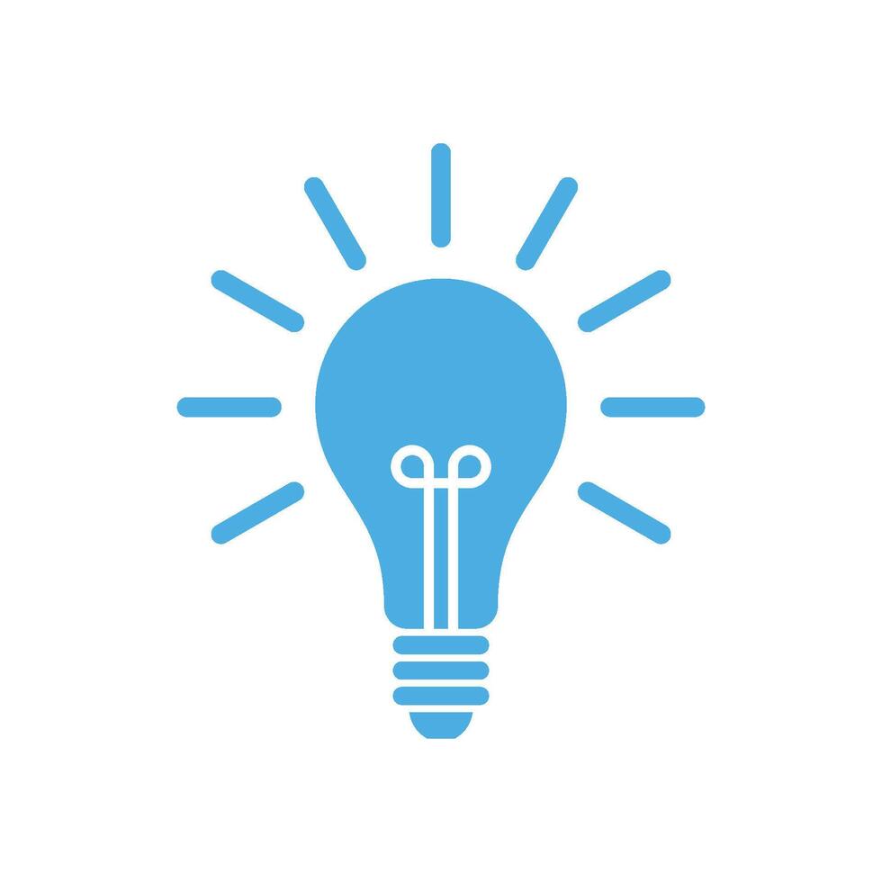 Bulb Lamp Icon Template Illustration Design vector