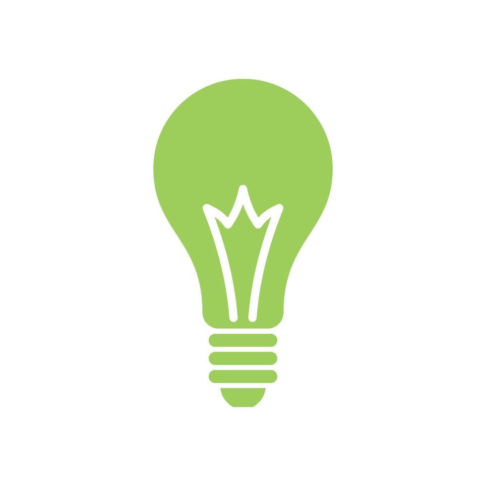 Bulb Lamp Icon Template Illustration Design vector