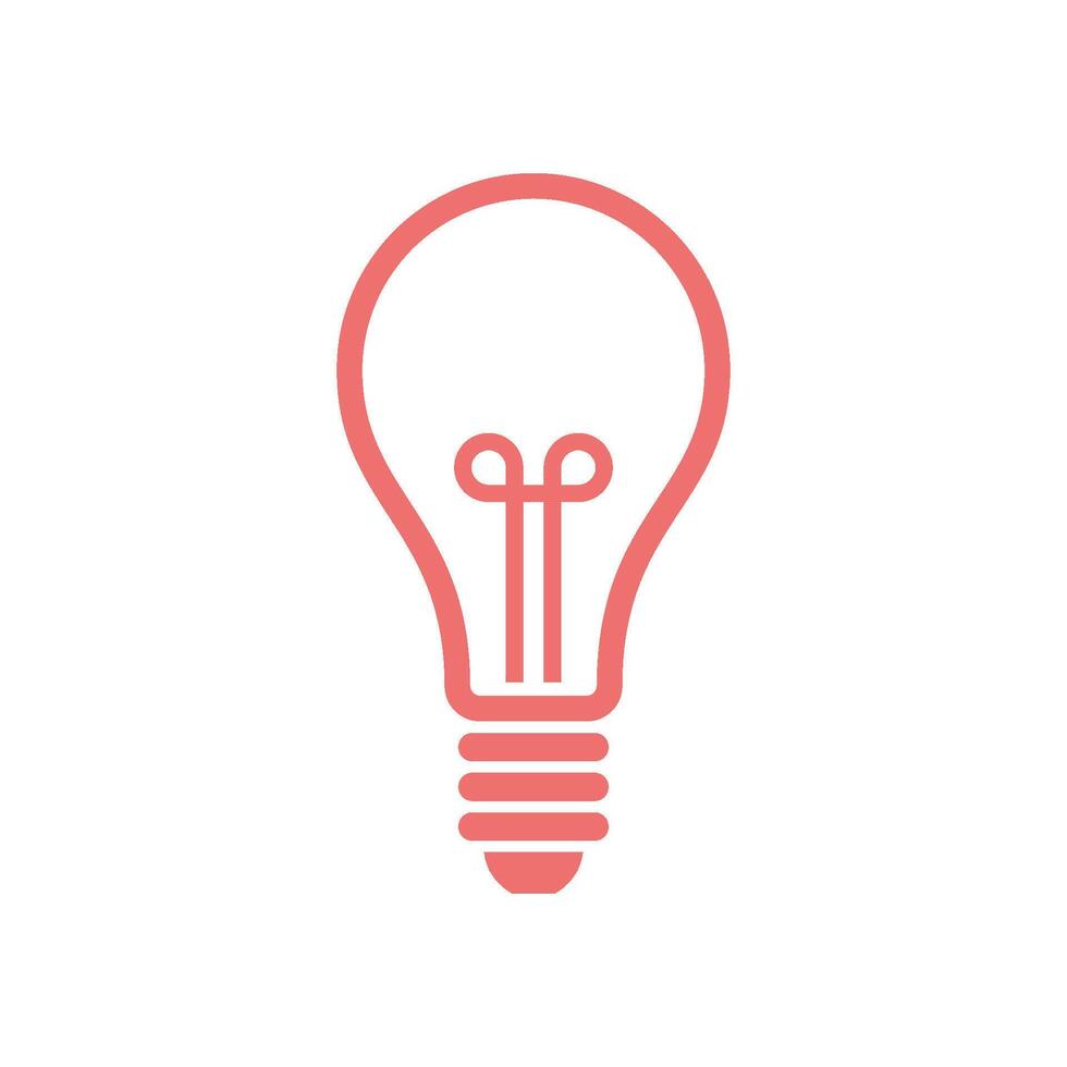 Bulb Lamp Icon Template Illustration Design vector