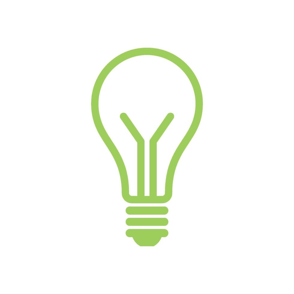 Bulb Lamp Icon Template Illustration Design vector