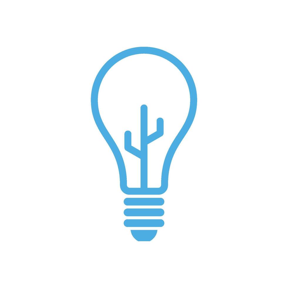 Bulb Lamp Icon Template Illustration Design vector
