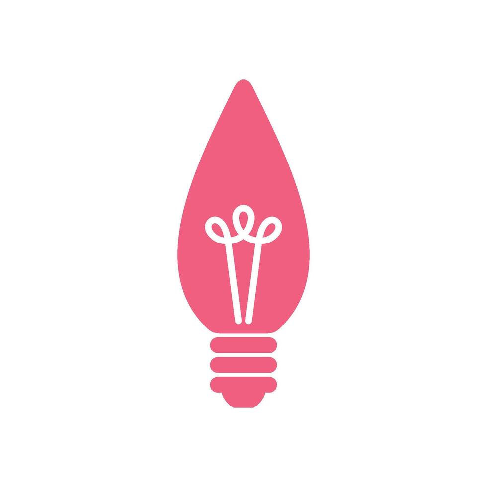Decorating Bulb Lamp Icon Template Illustration Design vector