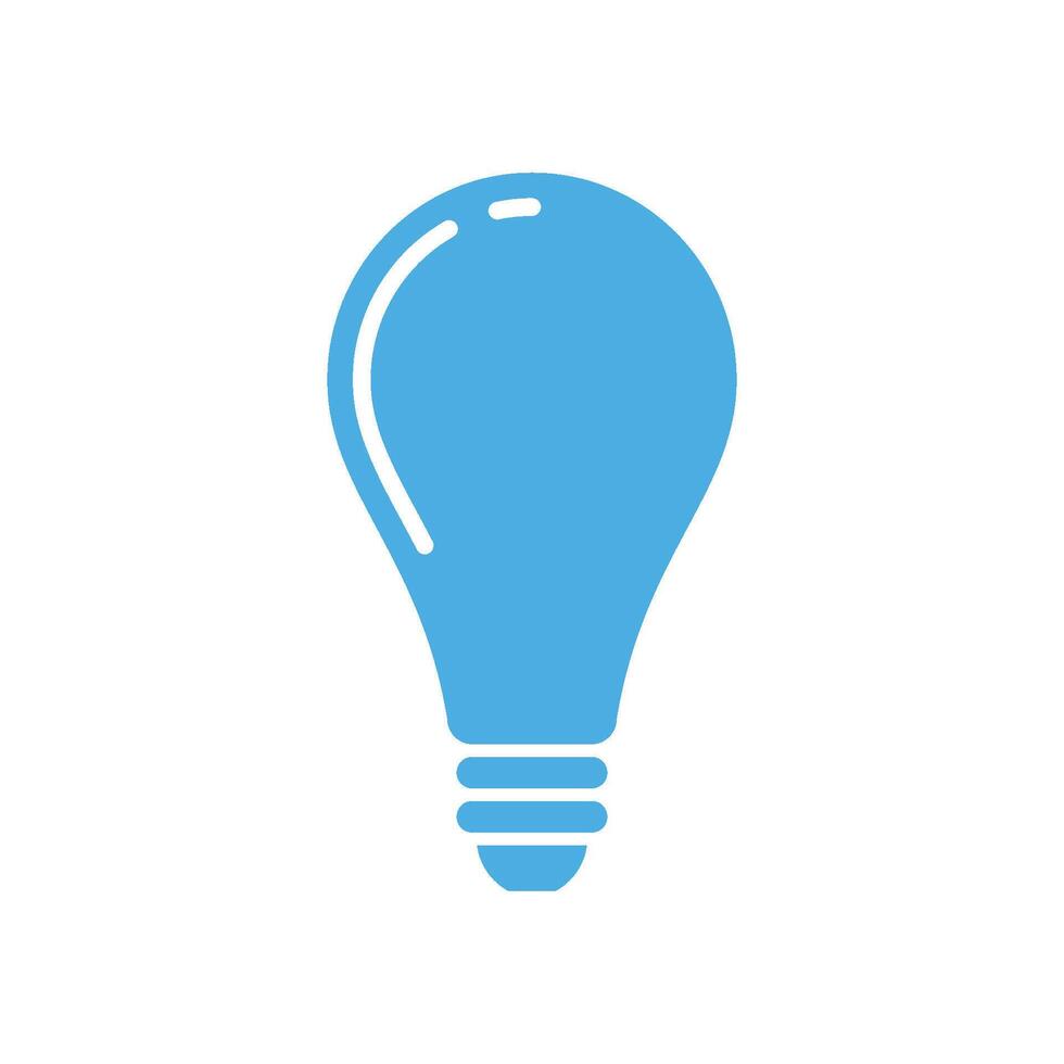 Bulb Lamp Icon Template Illustration Design vector