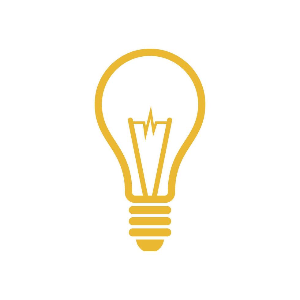 Bulb Lamp Icon Template Illustration Design vector