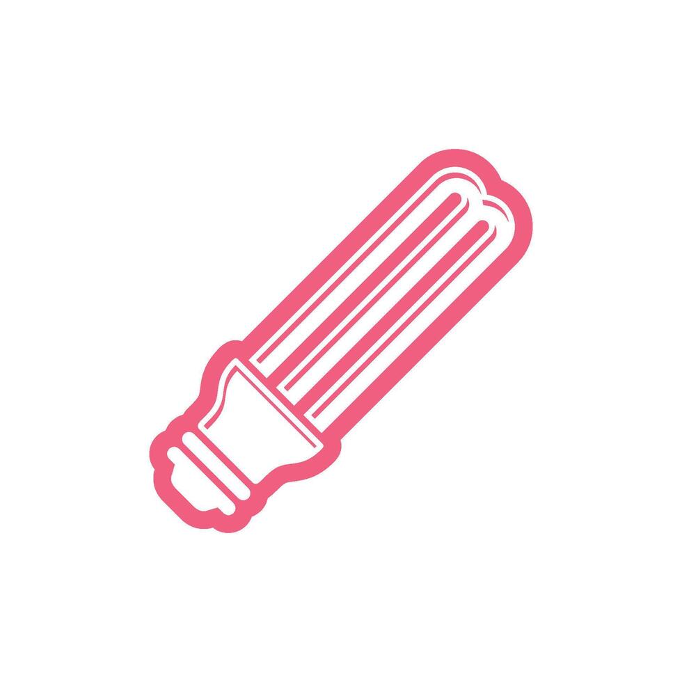 Economical Light Bulb Icon Template vector