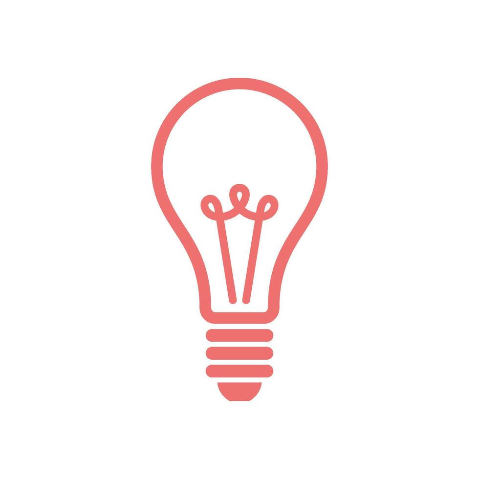 Bulb Lamp Icon Template Illustration Design vector