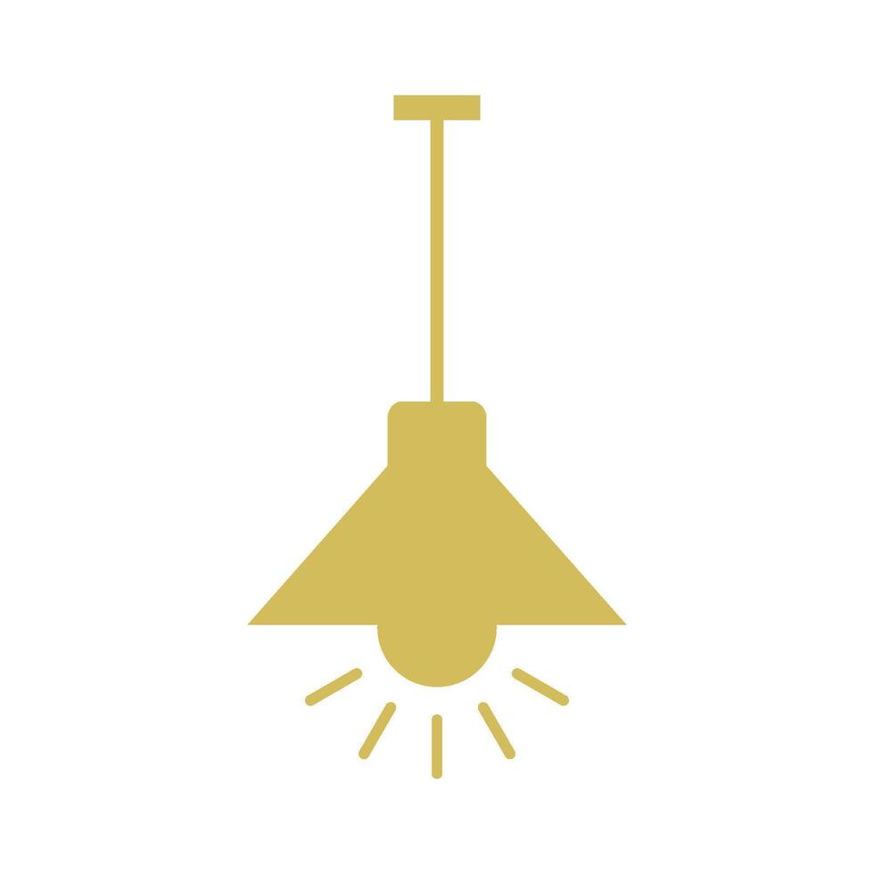 Hanging Lamp Icon Template illustration design vector