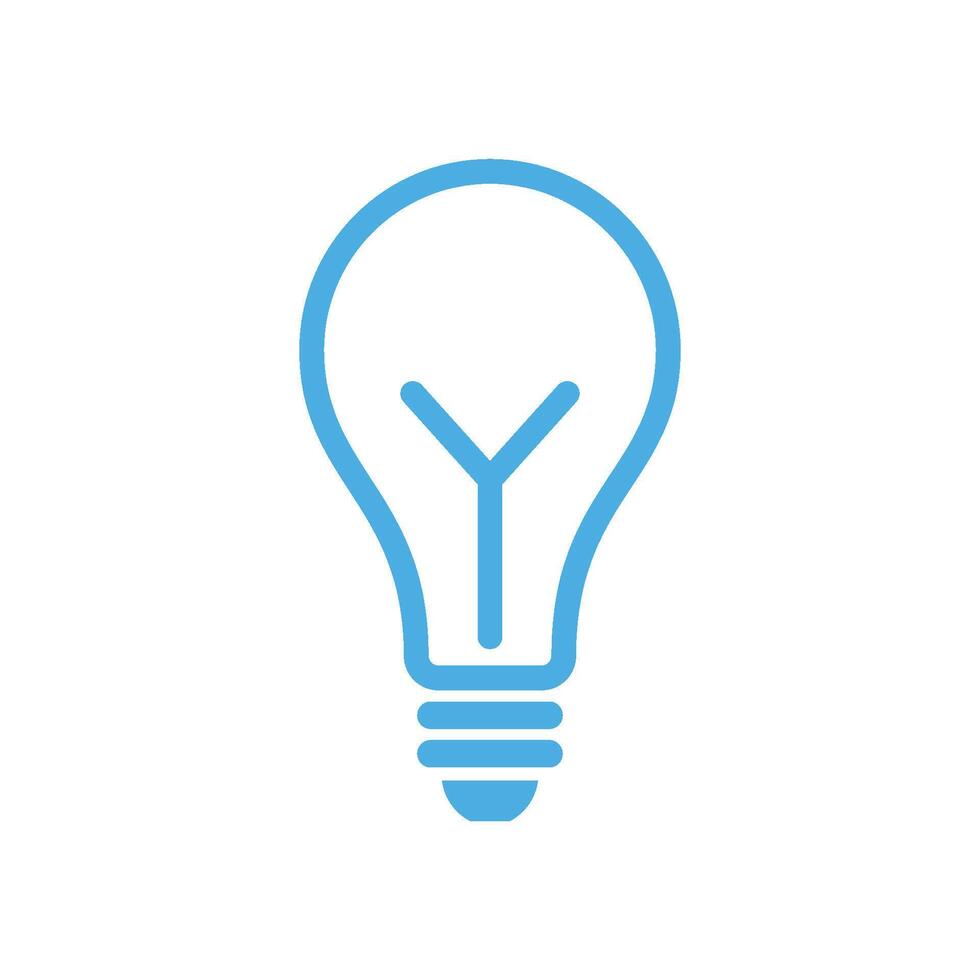 Bulb Lamp Icon Template Illustration Design vector
