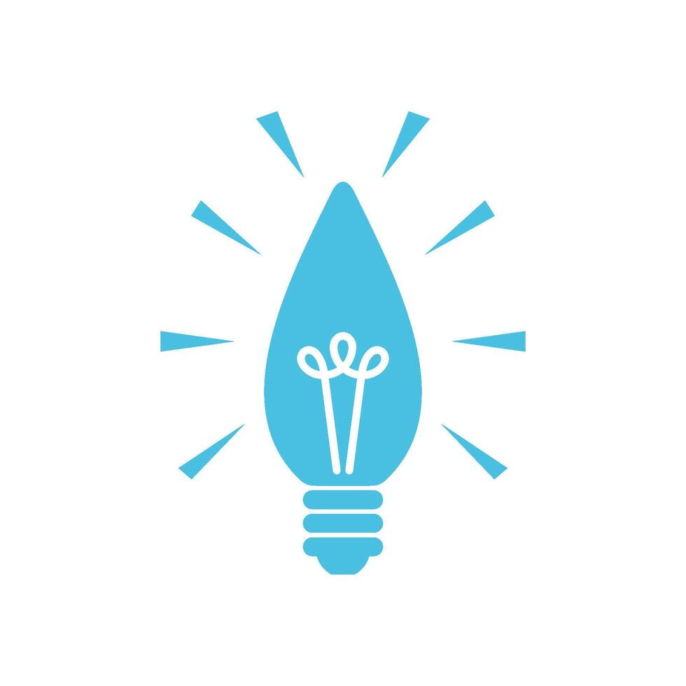 Decorating Bulb Lamp Icon Template Illustration Design vector