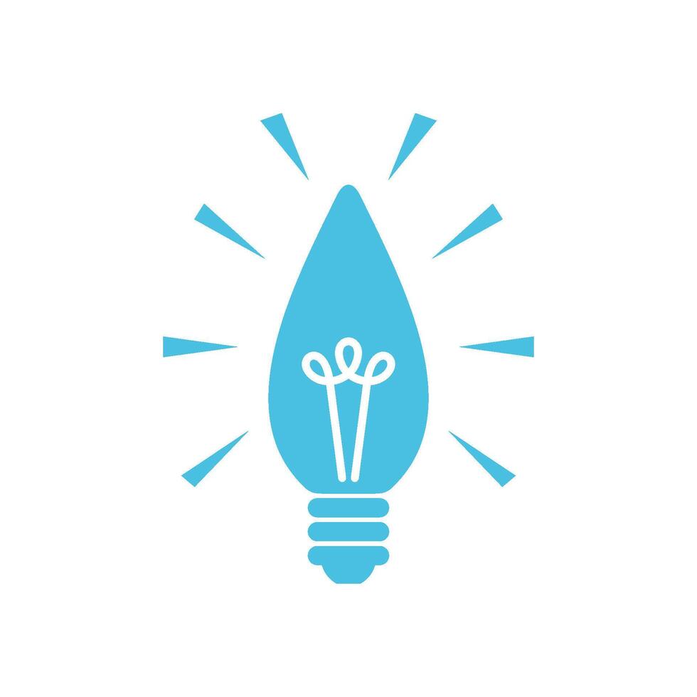 Decorating Bulb Lamp Icon Template Illustration Design vector