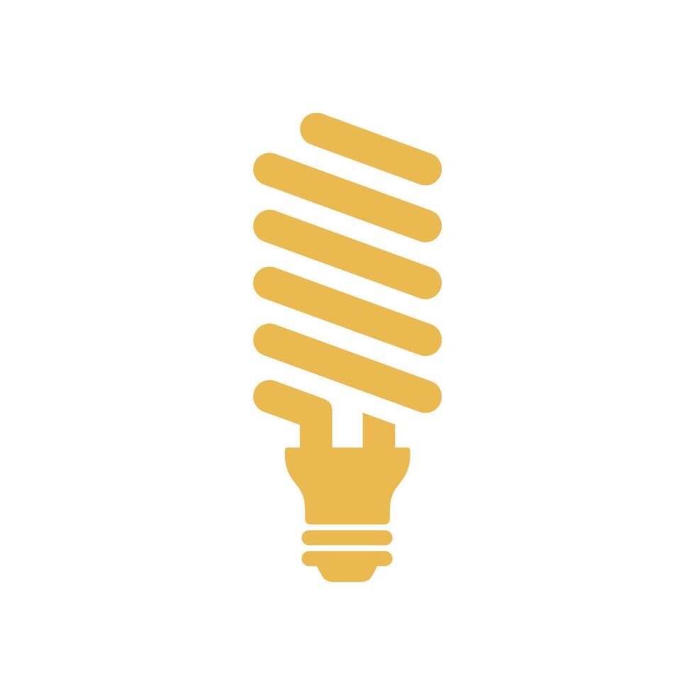 Economical Light Bulb Icon Template vector