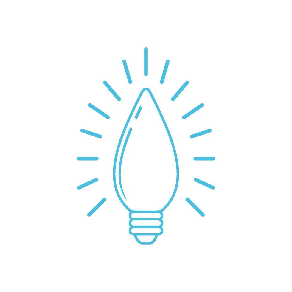 Decorating Bulb Lamp Icon Template Illustration Design vector