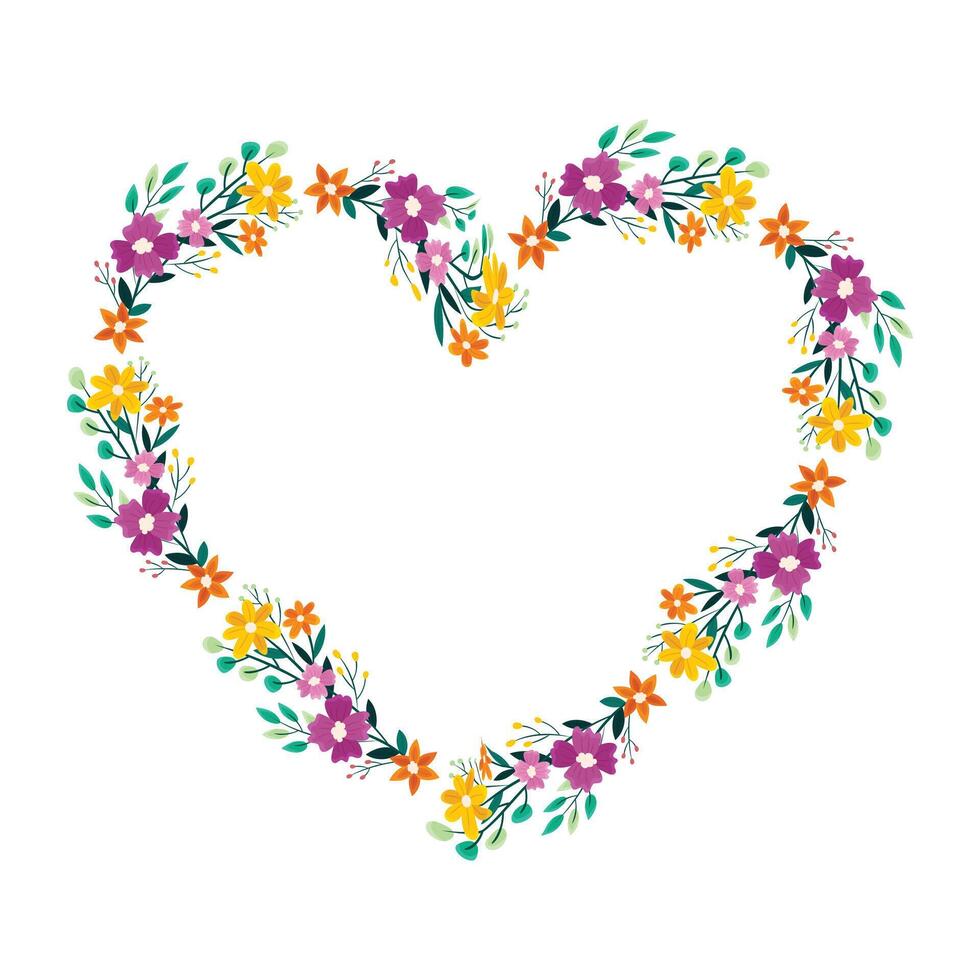 hand drawn hearts border and frame vector