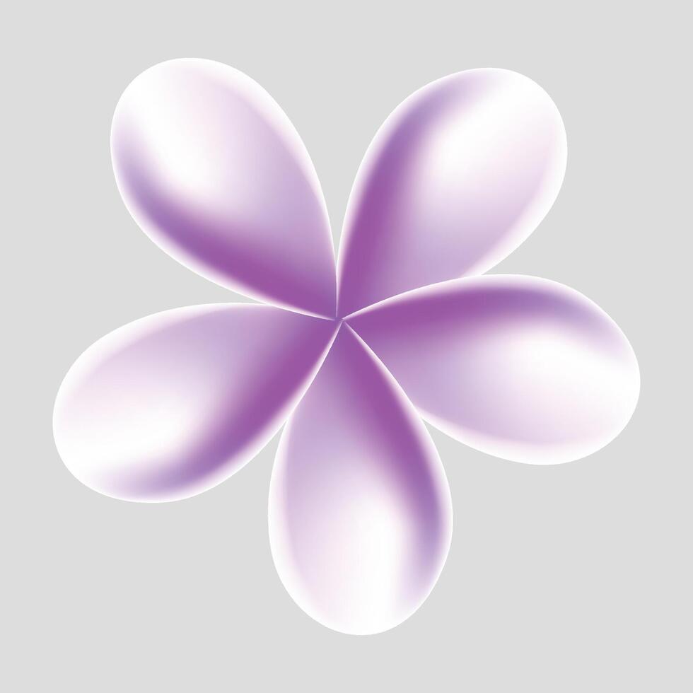 plumeria tropical flor ilustración en blanco antecedentes vector