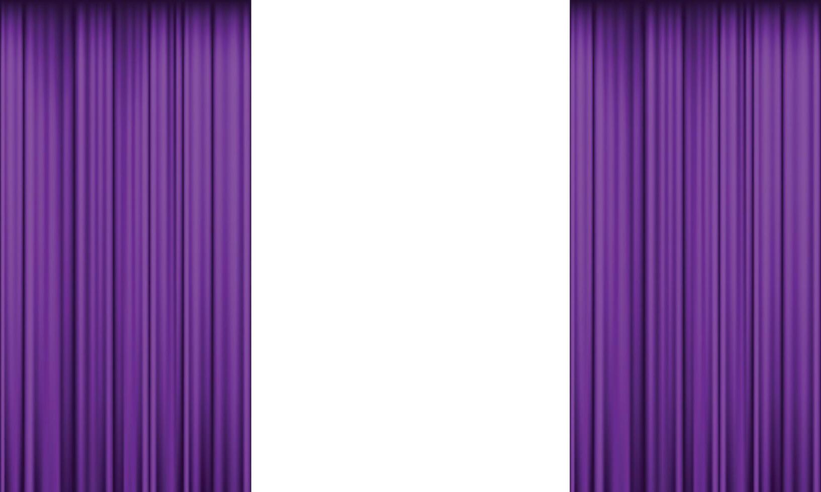 theater stage purple curtains realistic vector