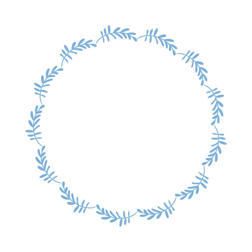 floral frame design template vector