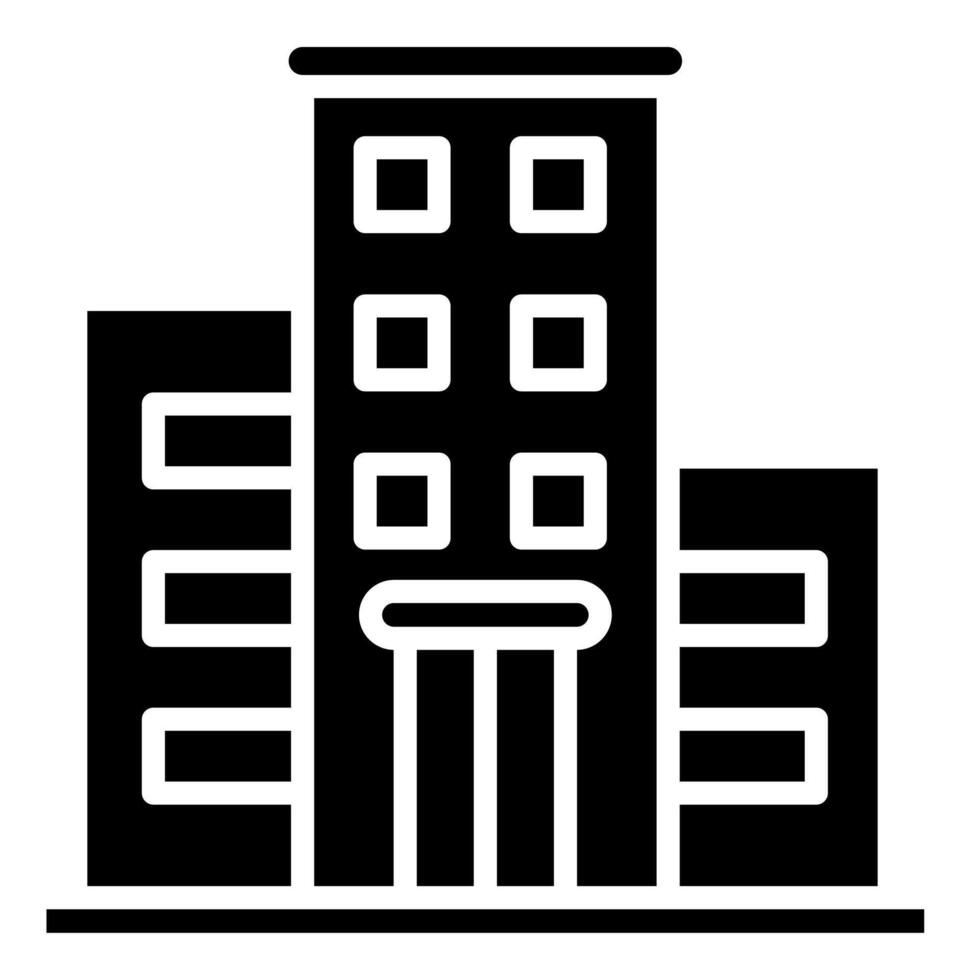 Office Building icon line illustration vector