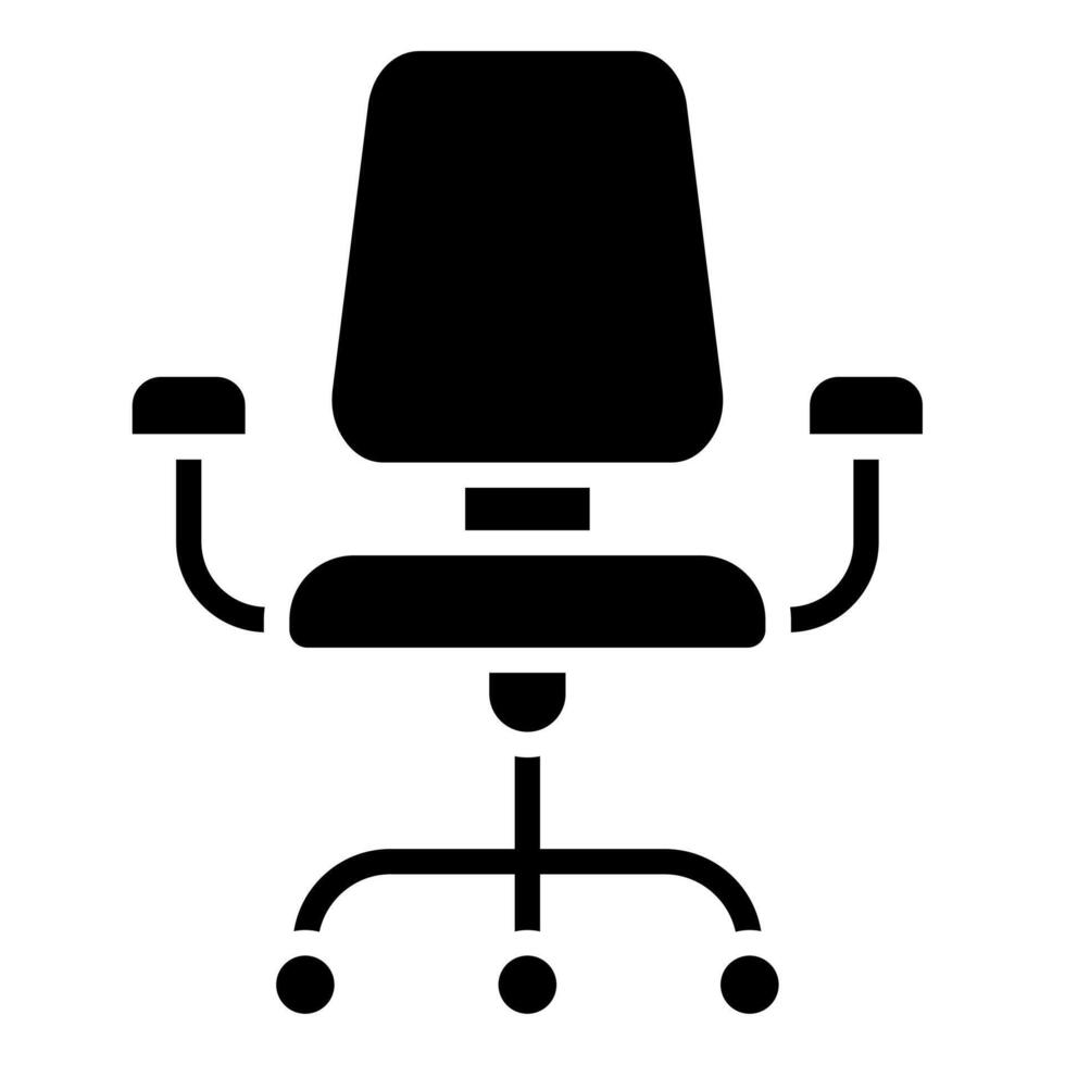 Office Chair icon line illustration vector