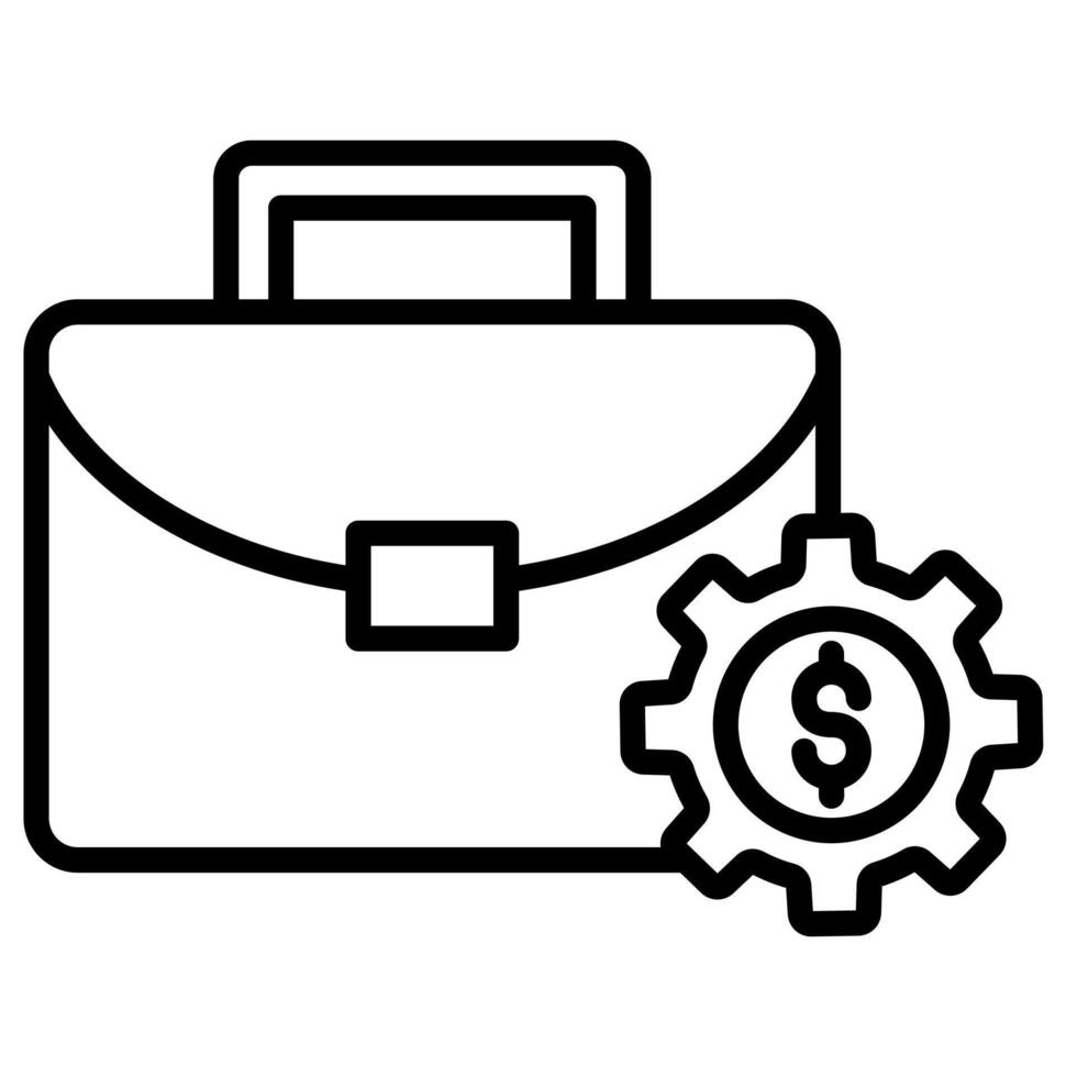 Business Automation icon line illustration vector