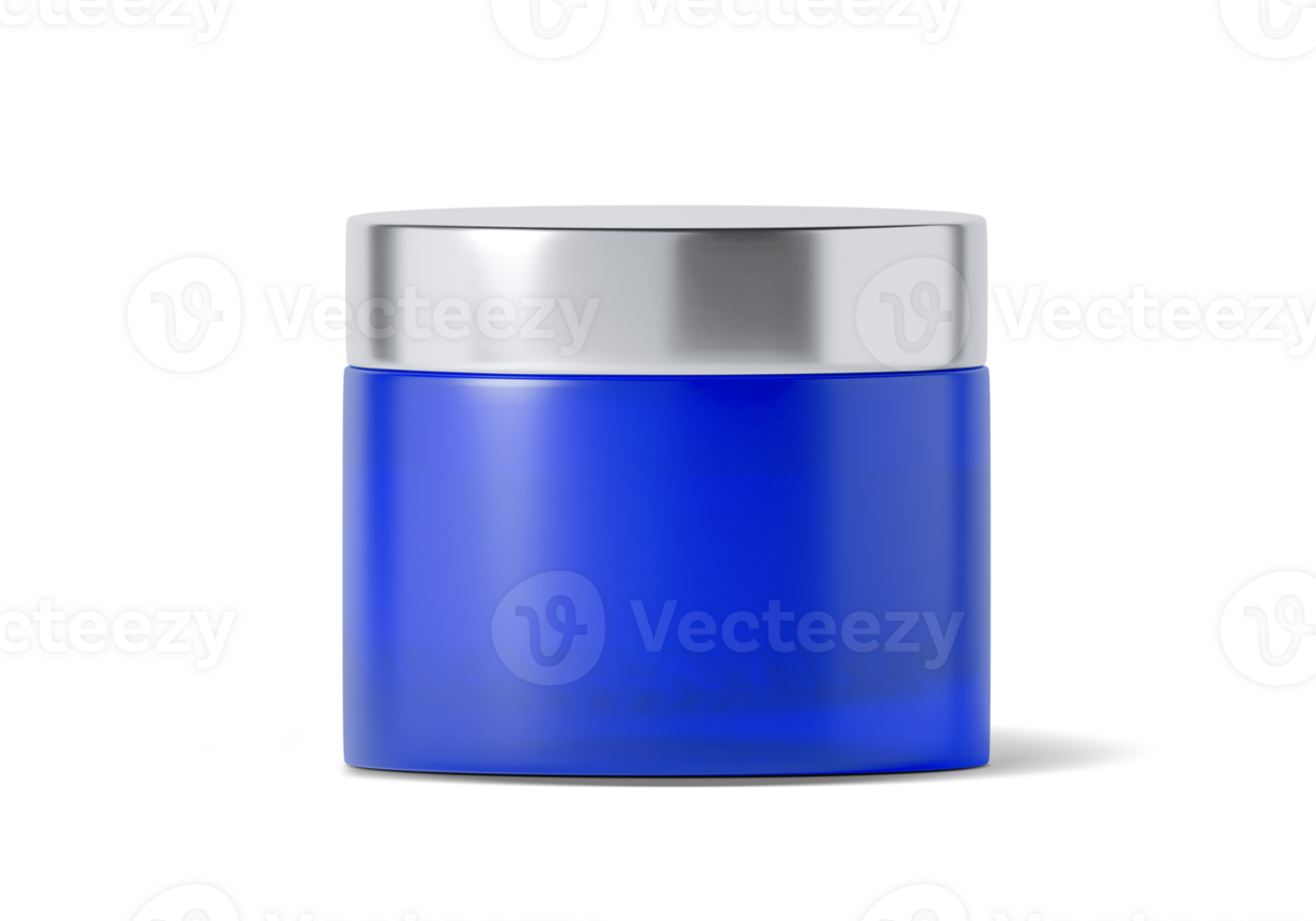 blue jar beauty cream container, transparent background png