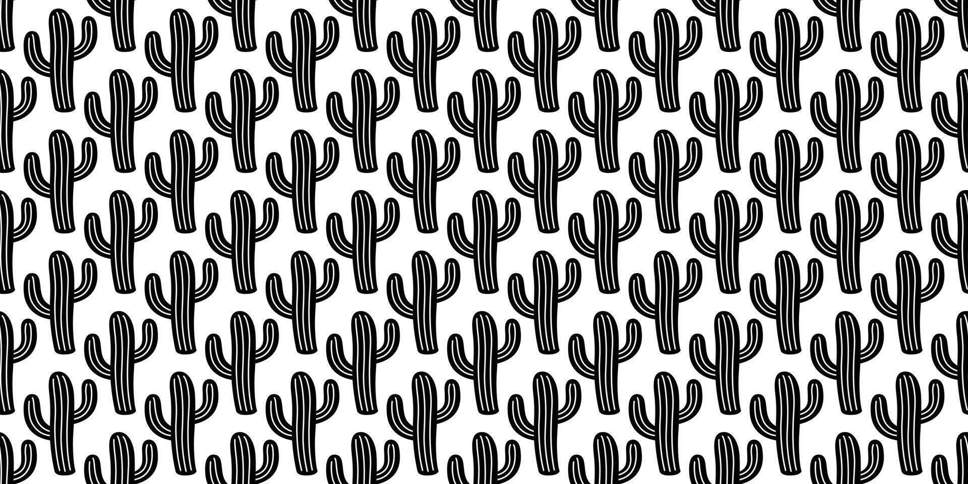 cactus seamless pattern Desert botanica flower plant garden cartoon tile wallpaper doodle repeat background illustration scarf isolated design vector