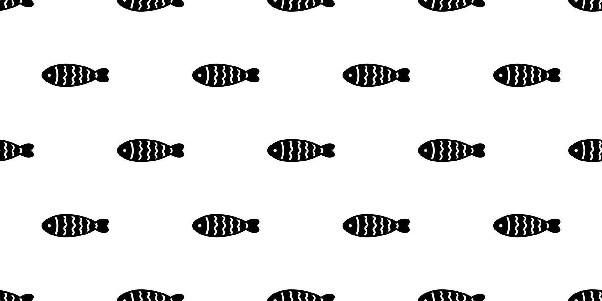 fish Seamless pattern tuna shark salmon dolphin doodle icon cartoon ocean sea tile background repeat wallpaper scarf isolated pet animal illustration doodle design vector