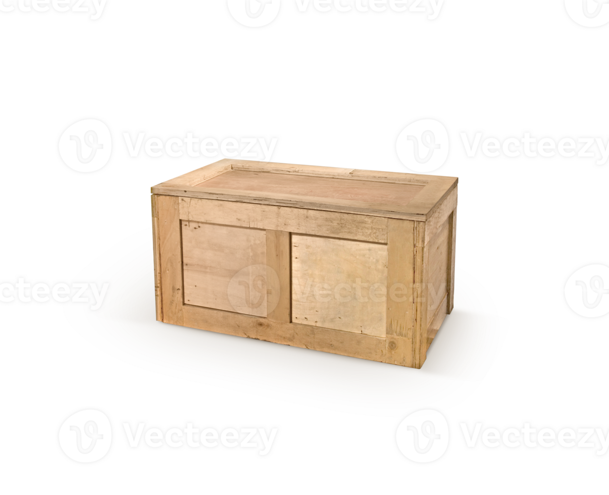 wooden box, transparent background png