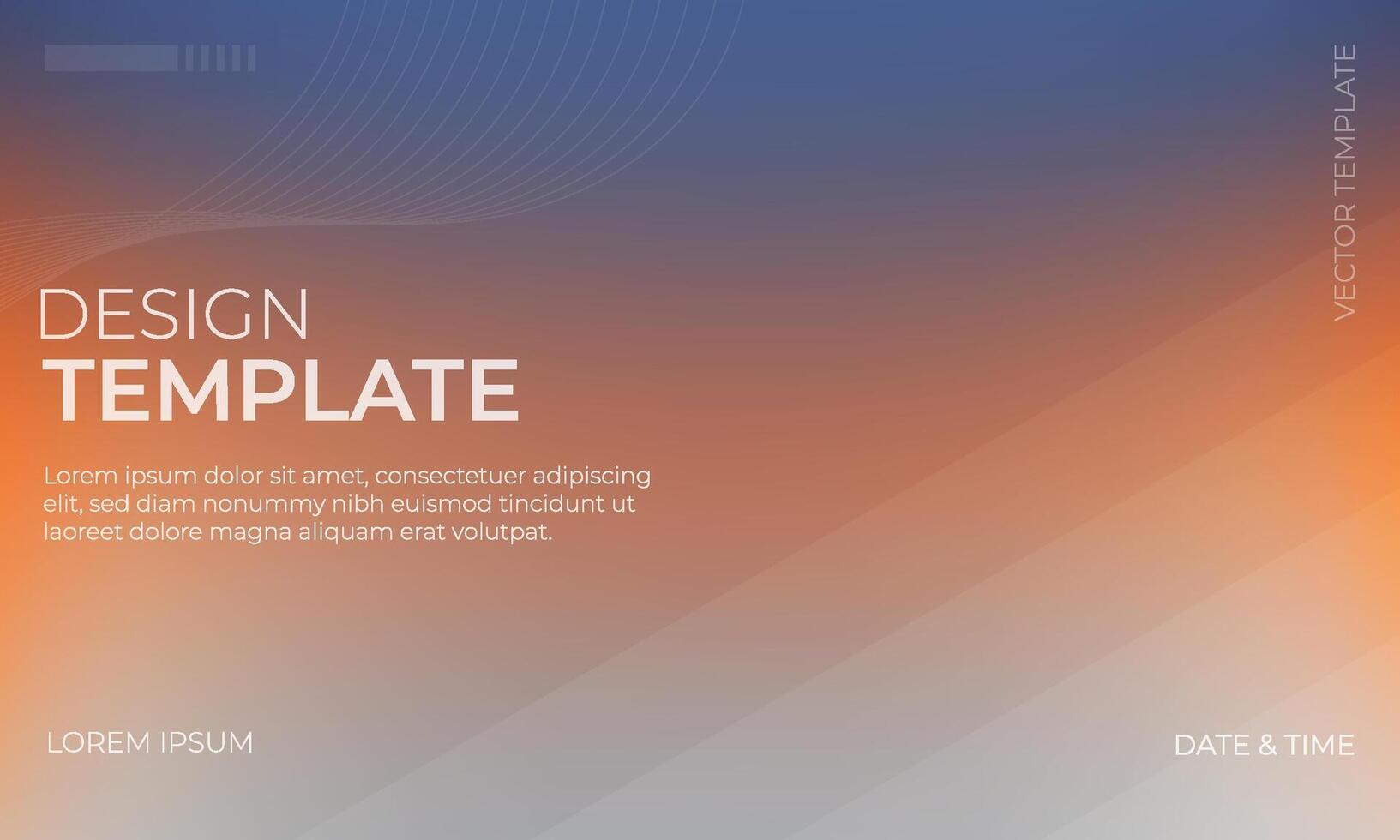 Colorful Blue Orange Gray Gradient Background Concept vector