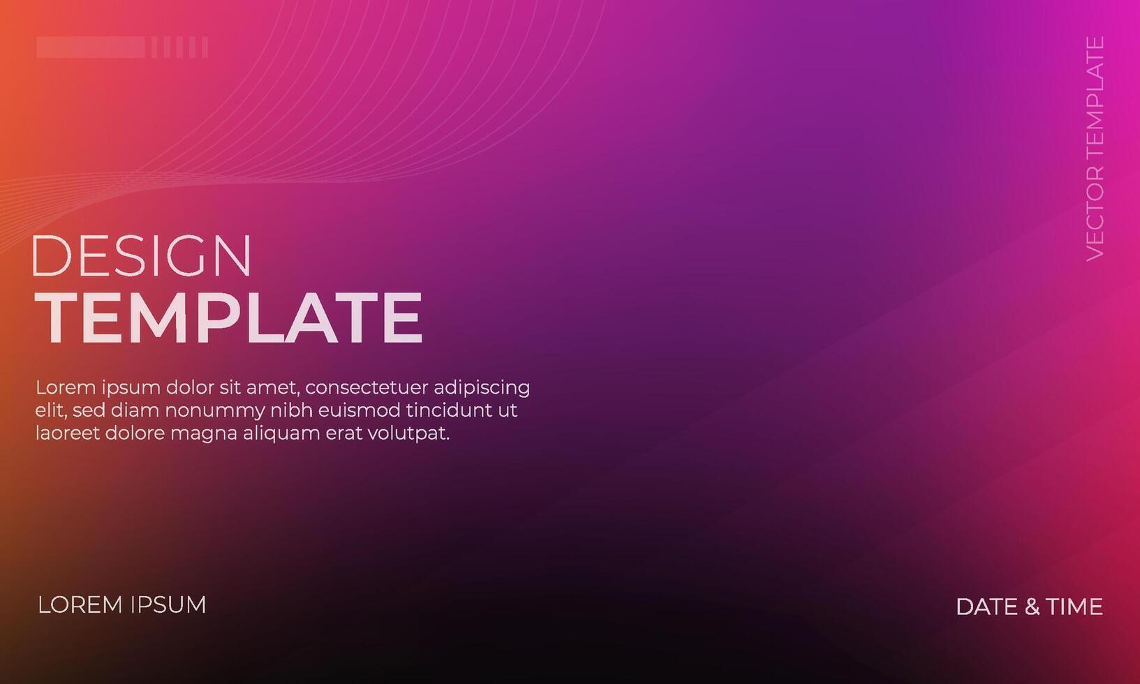 Vibrant Black Orange Magenta Gradient Background Illustration vector