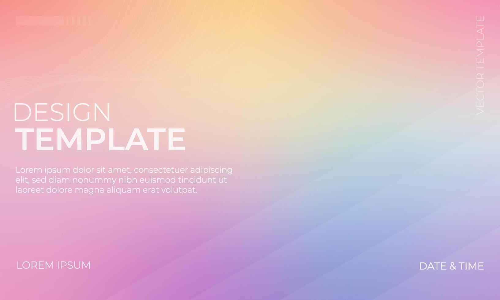 Serenity in Colorful Spectrum Gradient Background vector