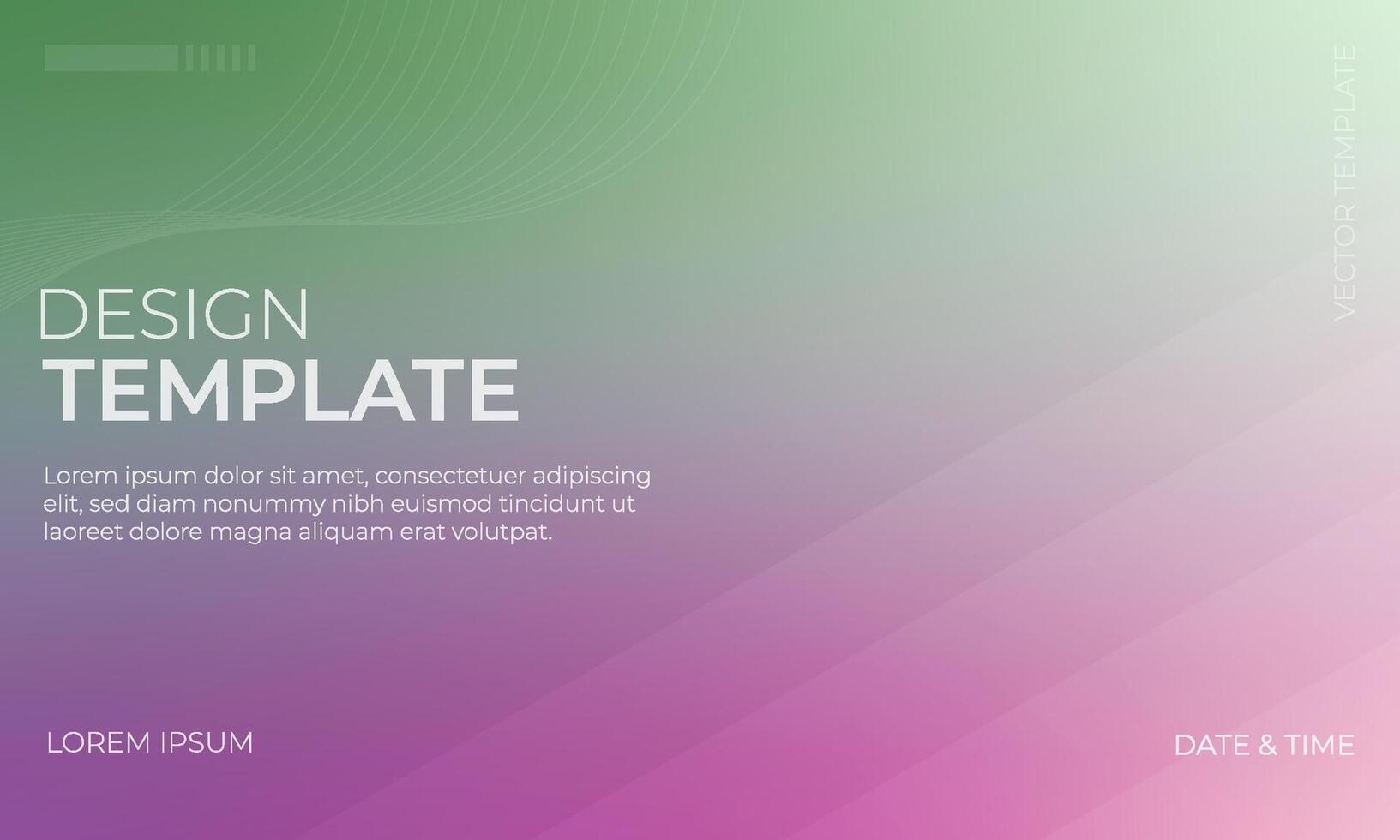 Trendy Green Magenta Lavender Gradient Background Layout vector