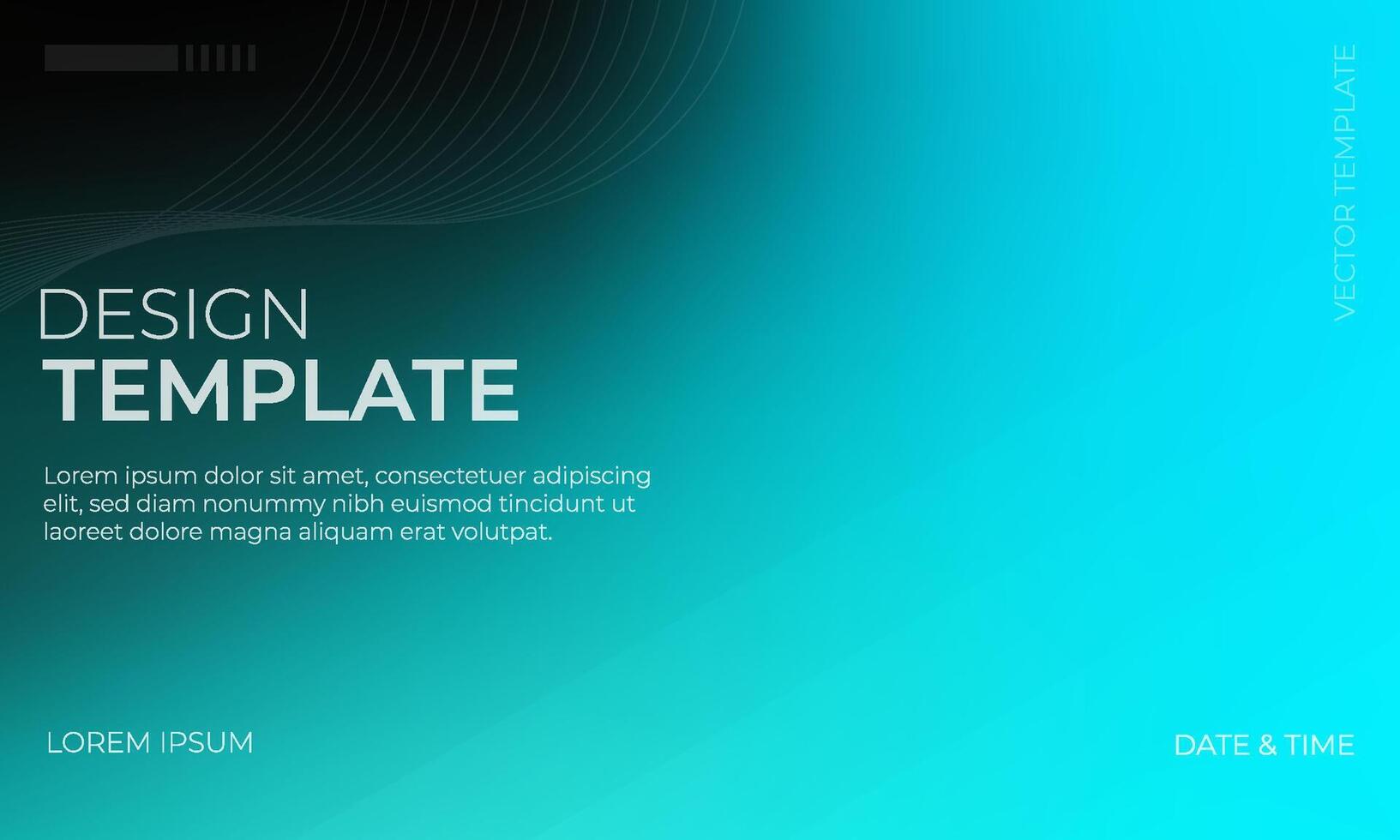 Unique Black White Turquoise Gradient Background Design vector