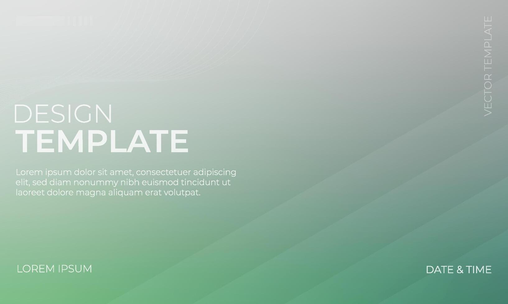 Minimalist Green and Gray Gradient Background Design vector