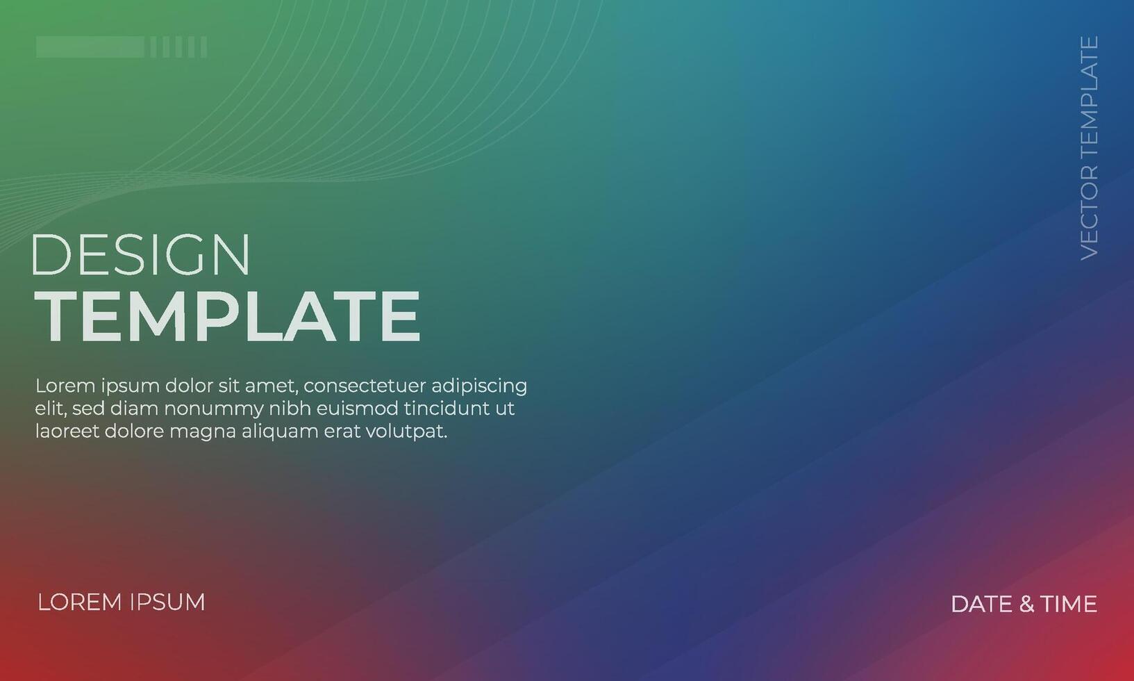 Fresh Blue Red and Green Gradient Background Design vector