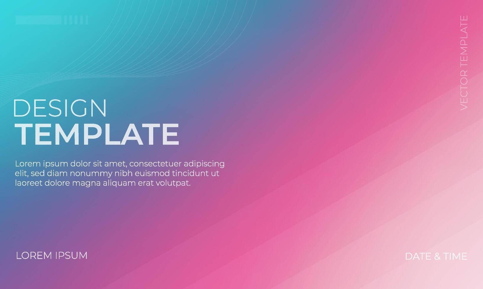 Abstract Blue Pink and Turquoise Gradient Background for Design Projects vector