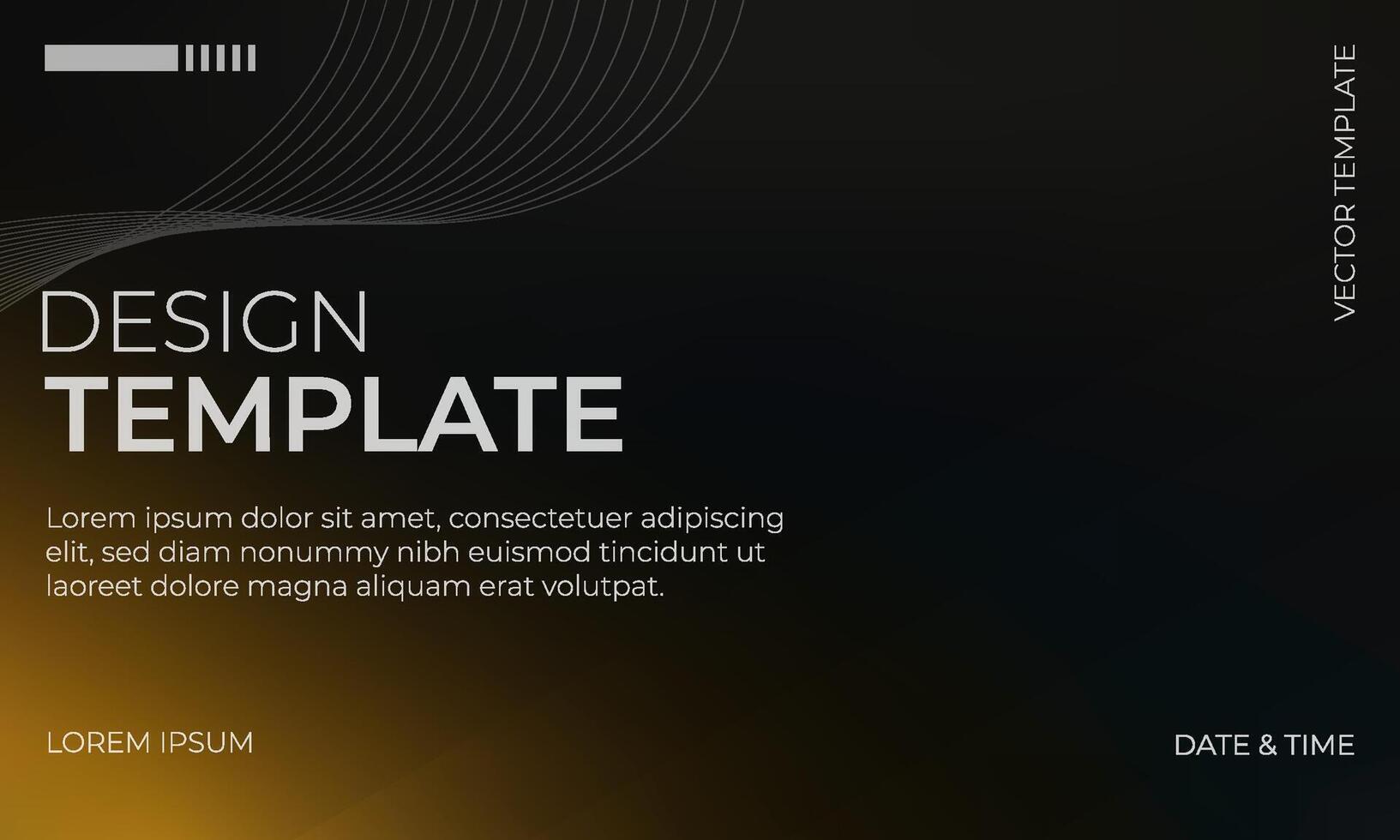 Luxurious Black and Gold Gradient Background Design vector