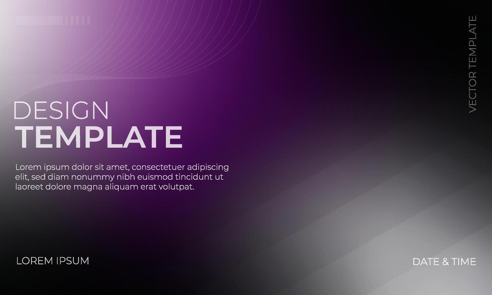 Elegant Black Purple Gray Gradient Artwork vector