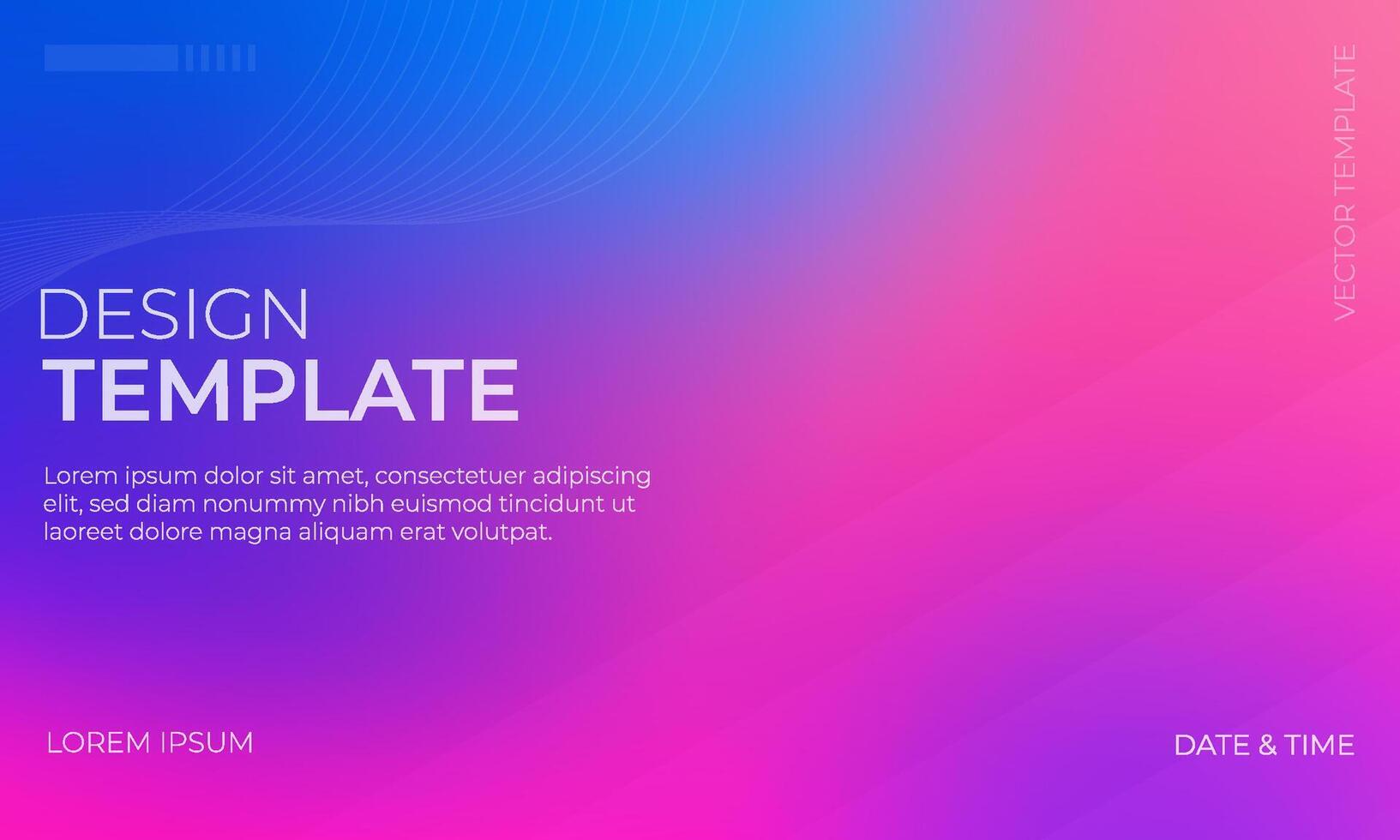 Sleek Blue Pink Magenta Gradient Background Design vector