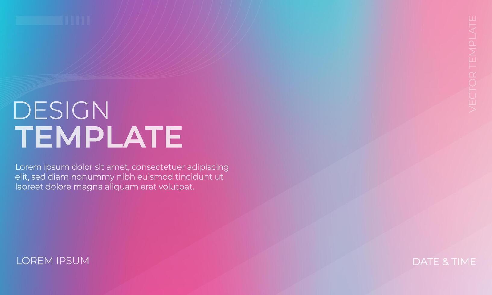 Colorful Gradient Background in Blue Pink and Cyan Shades vector