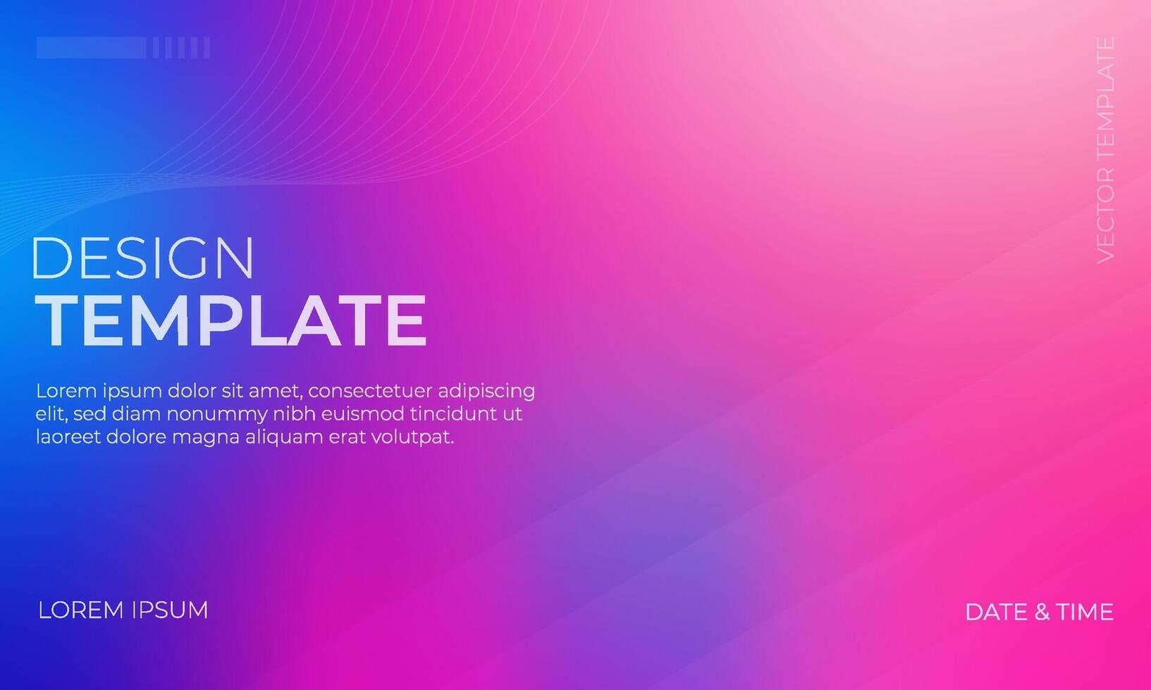 Vibrant Blue Pink Magenta Gradient Background vector