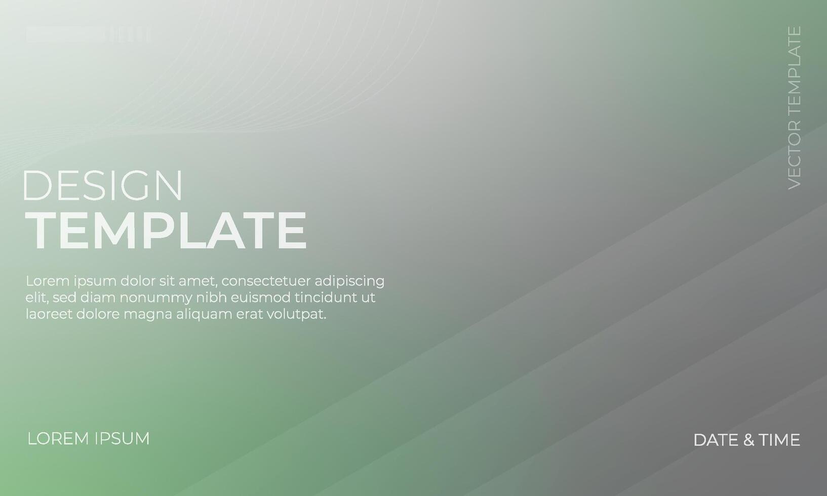 Beautiful Green and Gray Gradient Background Design vector