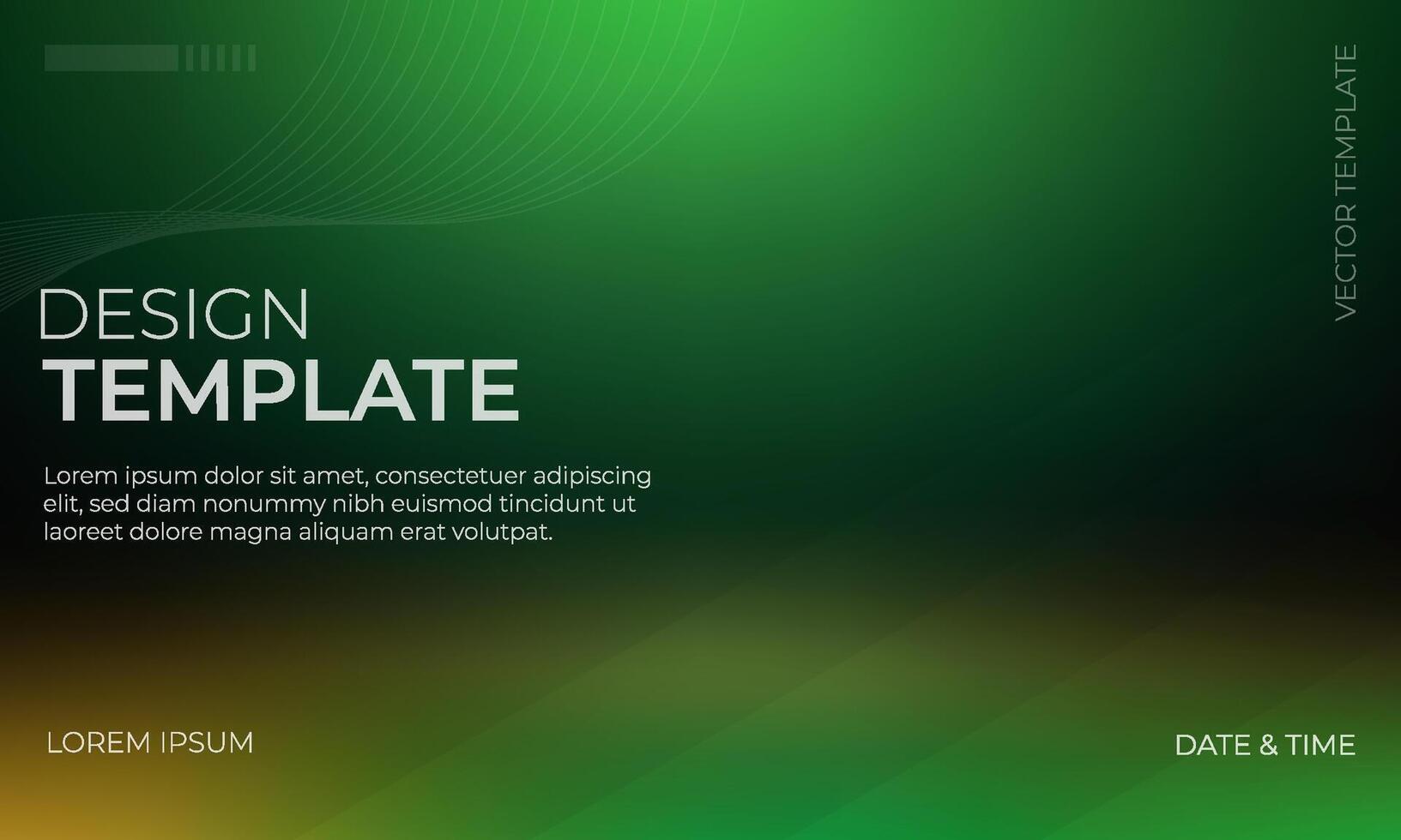 Luxurious Gold Green Black Gradient Artwork vector