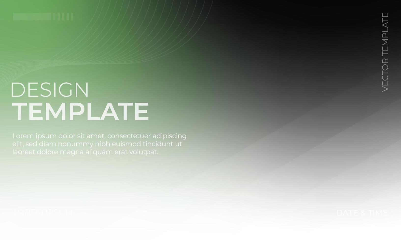 Elegant Green Black and White Gradient Background for Fashion Design vector