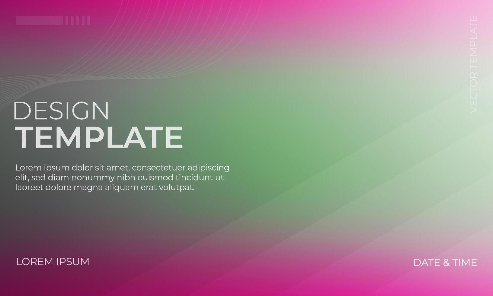 Modern Magenta and Green Gradient Background Design vector