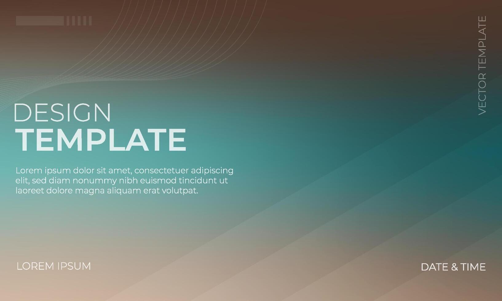 Stunning Brown and Teal Gradient Background for Design Projects vector