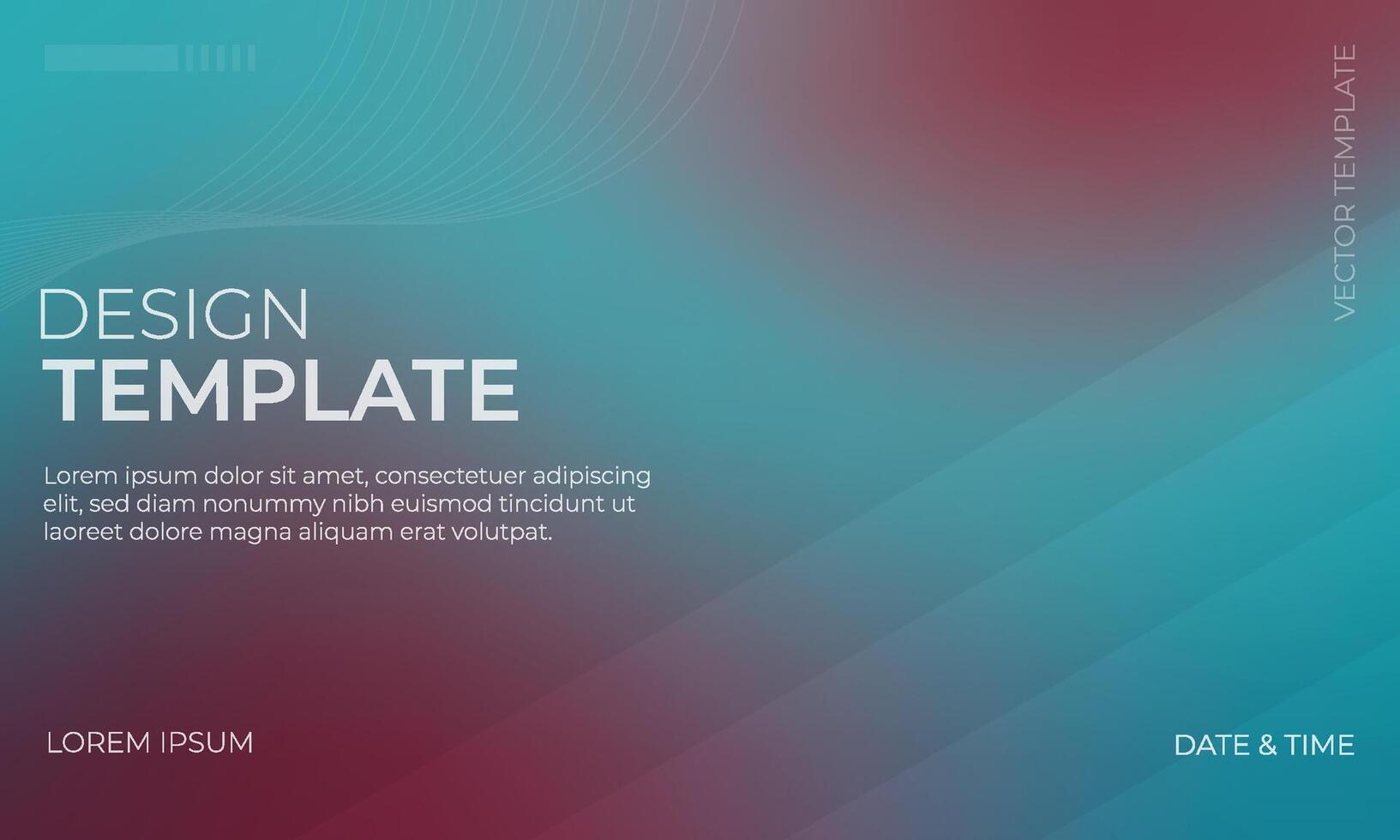 Vibrant Blue Turquoise and Maroon Gradient Background Design vector